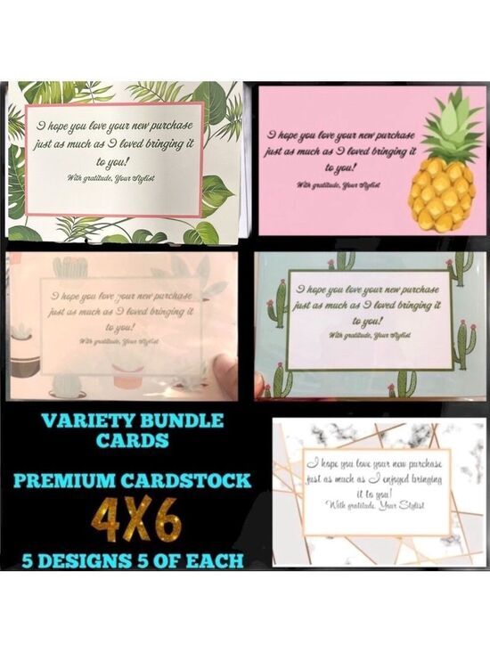 Other - Variety Bundle Cards with Tropical and Cactus Designs